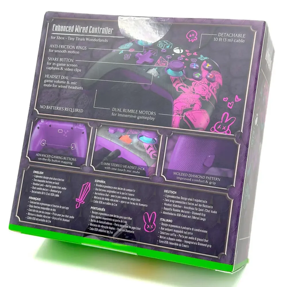 Tiny Tina's Wonderlands Xbox‎ Controller PowerA Mappable Buttons Enhanced Wired